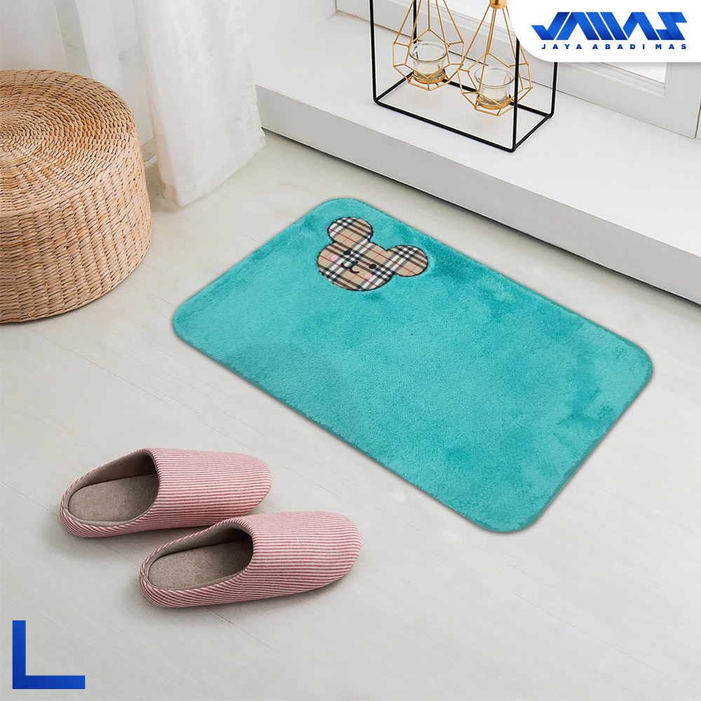 Keset Bulu Angsa Anti slip Ukuran 40x60cm Halus Lembut Karakter Anak